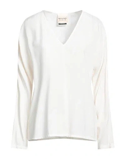 Alessia Santi Woman Blouse Ivory Size 6 Viscose In White