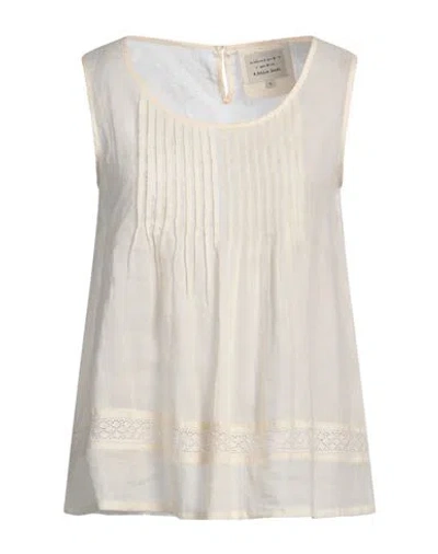 Alessia Santi Woman Top Ivory Size 4 Ramie In White