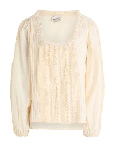 Alessia Santi Woman Top Ivory Size 6 Cotton, Viscose In Neutral
