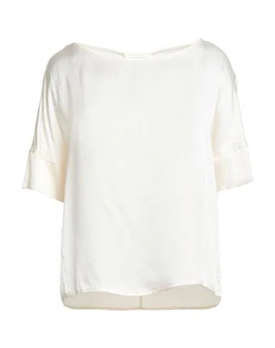 Alessia Santi Woman Top Ivory Size 6 Viscose In White