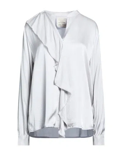 Alessia Santi Woman Top Light Grey Size 10 Viscose In Gray