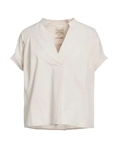 Alessia Santi Woman Top Light Grey Size 4 Cotton In White