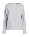 Alessia Santi Woman Top Light Grey Size 8 Viscose, Linen In Grey