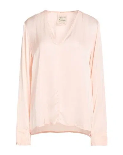 Alessia Santi Woman Top Light Pink Size 10 Viscose In White