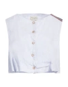 Alessia Santi Woman Top Lilac Size 8 Linen In Purple