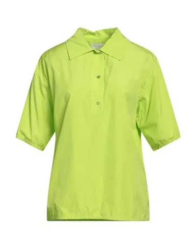 Alessia Santi Woman Shirt Acid Green Size 6 Cotton