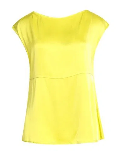 Alessia Santi Woman Top Lime Green Size 8 Viscose, Elastane