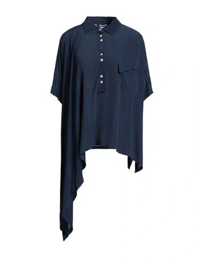 Alessia Santi Woman Top Midnight Blue Size 6 Viscose