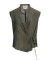 Alessia Santi Woman Top Military Green Size 12 Cotton, Elastane, Silk