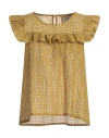 Alessia Santi Woman Top Mustard Size 6 Polyester, Cotton In Yellow