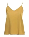 Alessia Santi Woman Top Mustard Size 8 Viscose, Cupro In Yellow