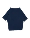 Alessia Santi Woman Top Navy Size 8 Viscose In Blue