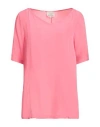 Alessia Santi Woman Top Pink Size 12 Viscose In Pink