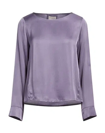 Alessia Santi Woman Top Purple Size 4 Viscose