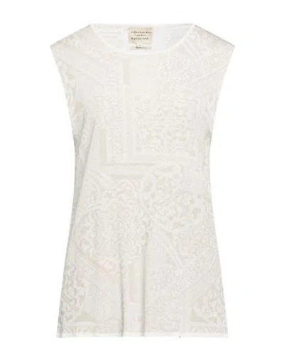 Alessia Santi Woman Top Sand Size 4 Viscose, Polyamide In White