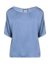 Alessia Santi Woman Top Slate Blue Size 10 Viscose
