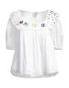 Shop Alessia Santi Woman Top White Size 10 Cotton