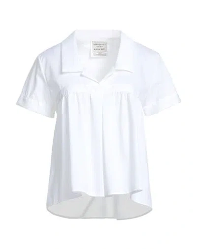 Alessia Santi Woman Top White Size 6 Cotton