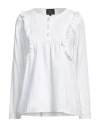 Alessia Santi Woman Top White Size 6 Cotton In White