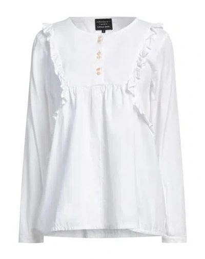 Alessia Santi Woman Top White Size 6 Cotton