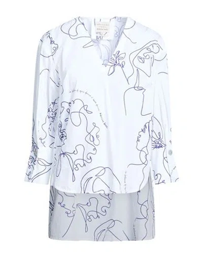 Alessia Santi Woman Top White Size 8 Cotton