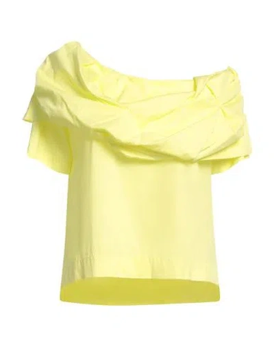 Alessia Santi Woman Top Yellow Size 6 Cotton In Purple