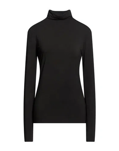 Alessia Santi Woman T-shirt Black Size 1 Modal, Elastane