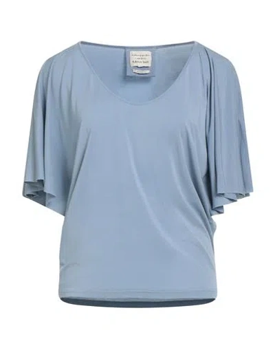Alessia Santi Woman T-shirt Light Blue Size 1 Lyocell, Elastane