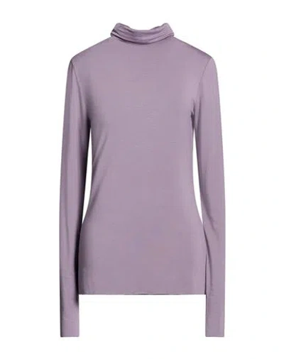 Alessia Santi Woman T-shirt Mauve Size 0 Modal, Elastane In Purple