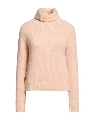 Alessia Santi Woman Turtleneck Blush Size 3 Alpaca Wool, Polyamide, Wool, Viscose, Metallic Fiber In Pink