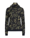 Alessia Santi Woman Turtleneck Midnight Blue Size 2 Alpaca Wool, Polyamide, Wool