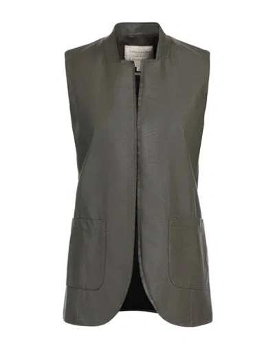 Alessia Santi Woman Vest Dark Green Size 8 Viscose, Polyamide, Elastane, Polyurethane Resin