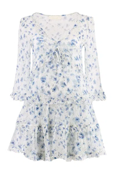 Alessia Zamattio Picnic Silk Mini Dress