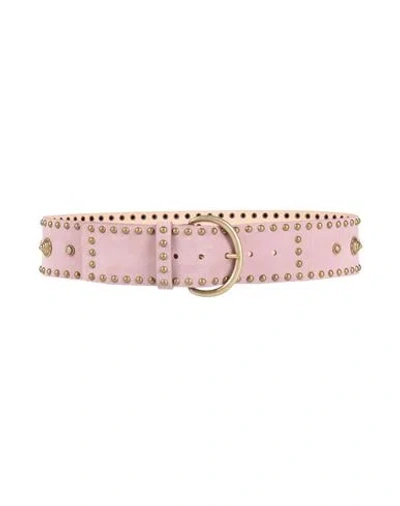 Alessia Zamattio Woman Belt Antique Rose Size 34 Calfskin