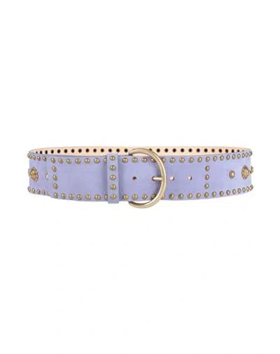 Alessia Zamattio Woman Belt Lilac Size 38 Calfskin