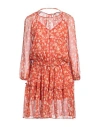 Alessia Zamattio Woman Mini Dress Tomato Red Size 6 Polyester, Elastane In Purple