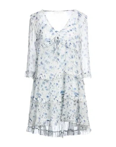 Alessia Zamattio Woman Mini Dress White Size 4 Silk