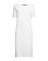 Alessio Bardelle Woman Midi Dress Ivory Size M/l Viscose, Nylon, Elastane In White