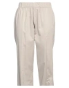 Alessio Bardelle Woman Pants Light Grey Size L Cotton, Elastane