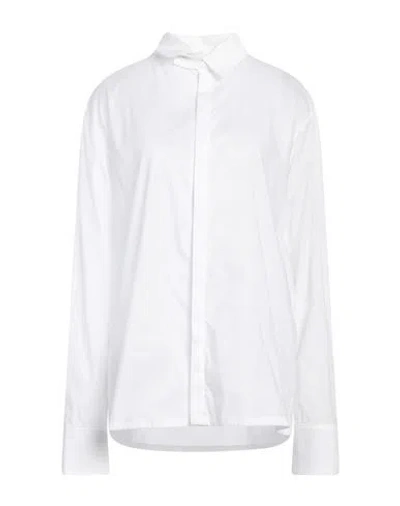 Alessio Bardelle Woman Shirt White Size 10 Polyester, Elastane