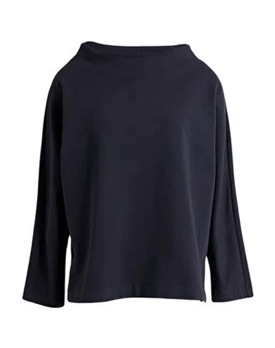 Alessio Bardelle Woman Sweatshirt Midnight Blue Size M Cotton, Elastane In Black