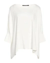 Alessio Bardelle Woman T-shirt Ivory Size M/l Viscose, Nylon, Elastane In White