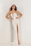Aleta 1148 Prom Fitted Long Formal Beaded Evening Gown