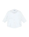 Aletta Newborn Boy Shirt White Size 3 Cotton, Elastane In White