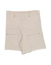 Aletta Toddler Girl Shorts & Bermuda Shorts Beige Size 6 Rayon, Linen In Beige
