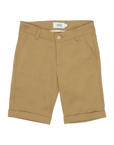 Aletta Babies'  Toddler Girl Shorts & Bermuda Shorts Camel Size 6 Cotton, Elastane In Beige