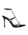 Alev� Lisa 110mm Crystal-embellished Sandals In Black