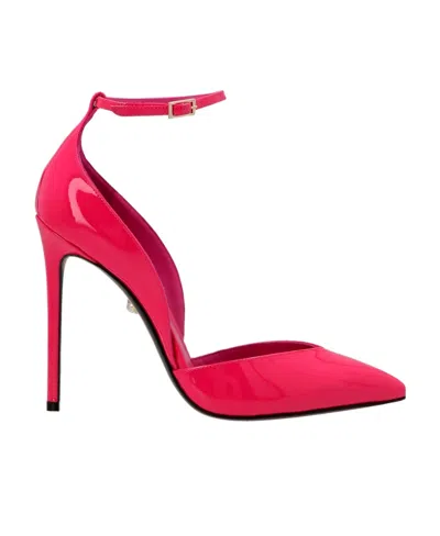 Alev� Logo High-heeled Sandals In Red