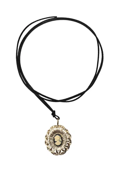 Aleva-bijoux Aleva' Bijoux - Necklace - 481078 - Gold/black