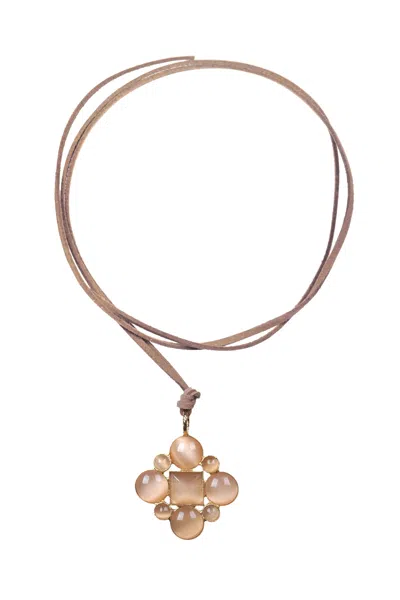 Aleva-bijoux Aleva' Bijoux - Necklace - 481087 - Biscuit In Brown